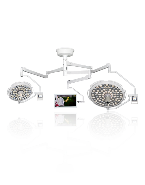 Three Arms LED Surgical Light with Built-in Camera System