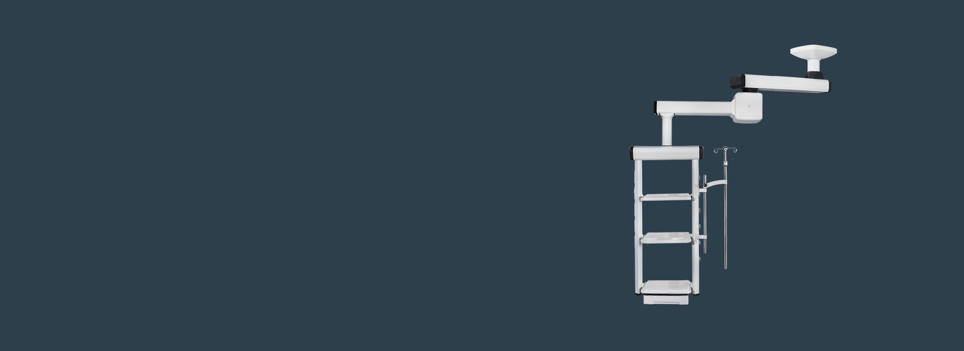 Double arm electric endoscopic pendant