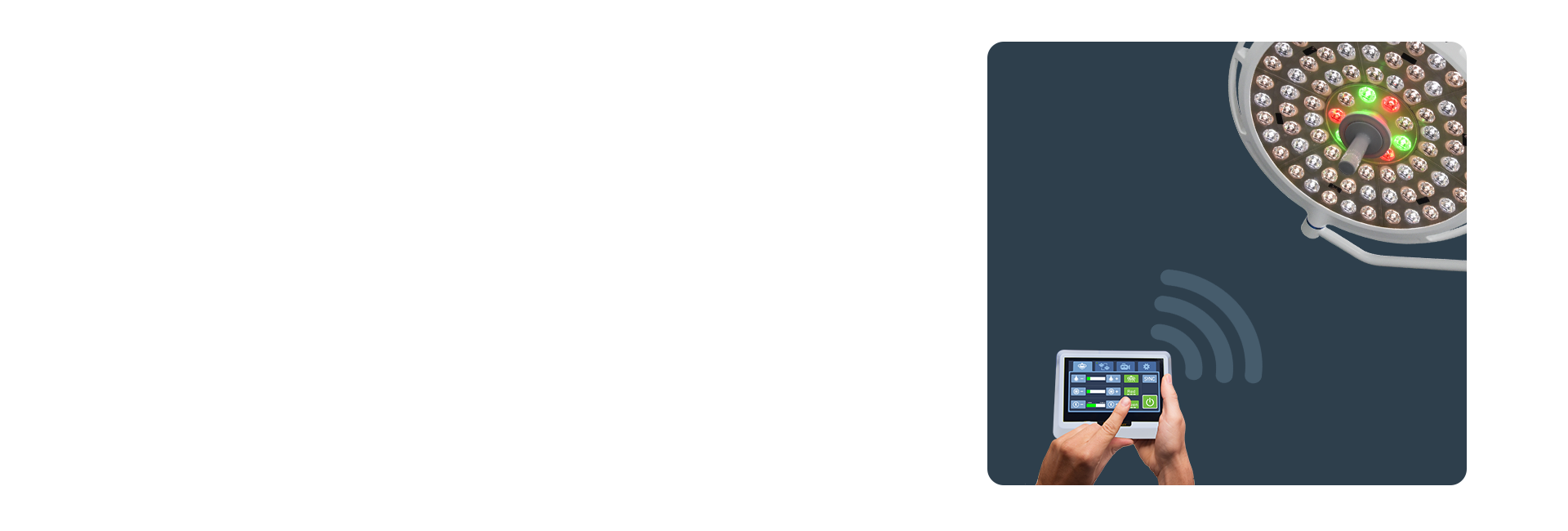 Optional Handheld wireless remote controller