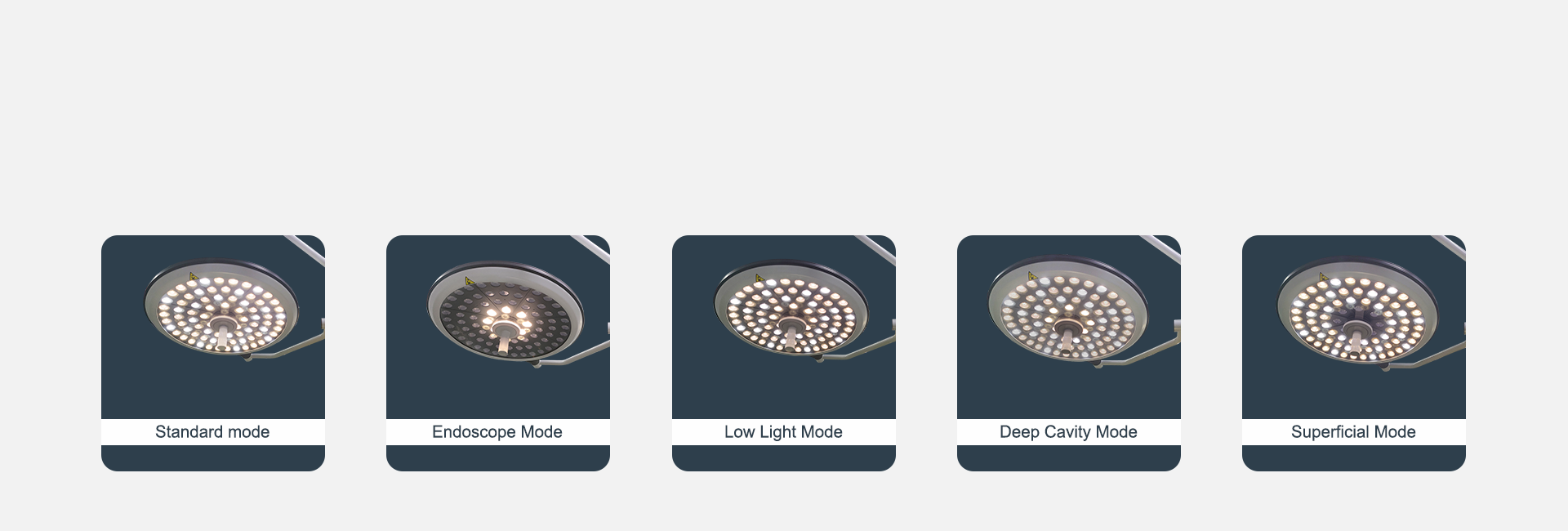 Five lighting modes